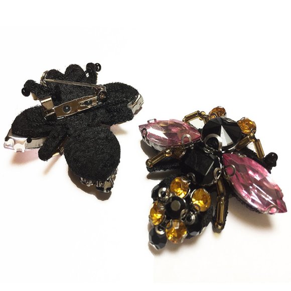 Victorian Crochet Lace Ribbon Bumblebee Pin Blouse - Picture 8 of 8